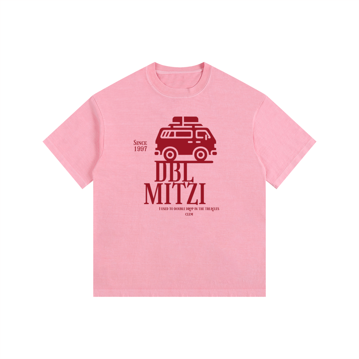 DBL MITZI Pink Treacle oversize Tee